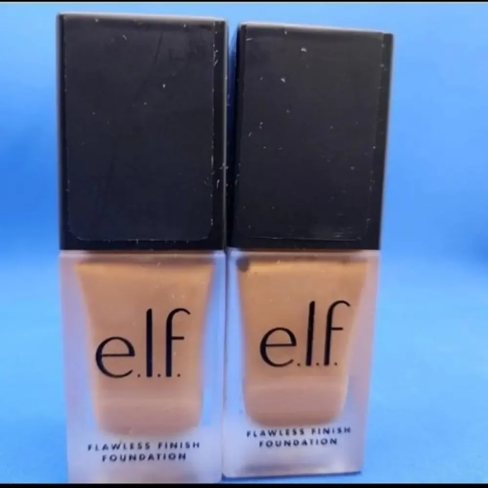 ELF Flawless Finish Foundation Oil-Free Satin Finish Suede - NEW Bundle of 2